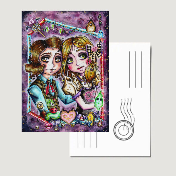 Carte Postale "Hansel & Gretel"