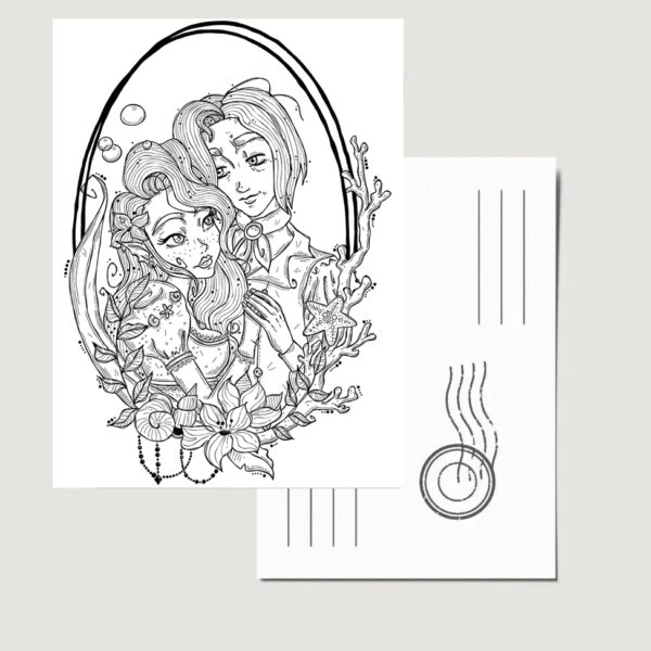 Carte Postale "La petite sirène"