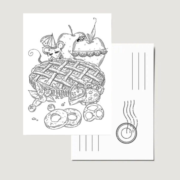 Carte Postale "Tarte aux pommes"