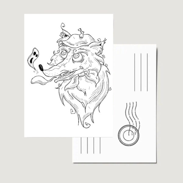 Carte Postale "Le Loup"