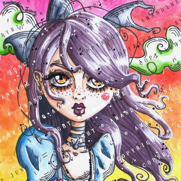 Alice au pays des merveilles et le papillon brioche