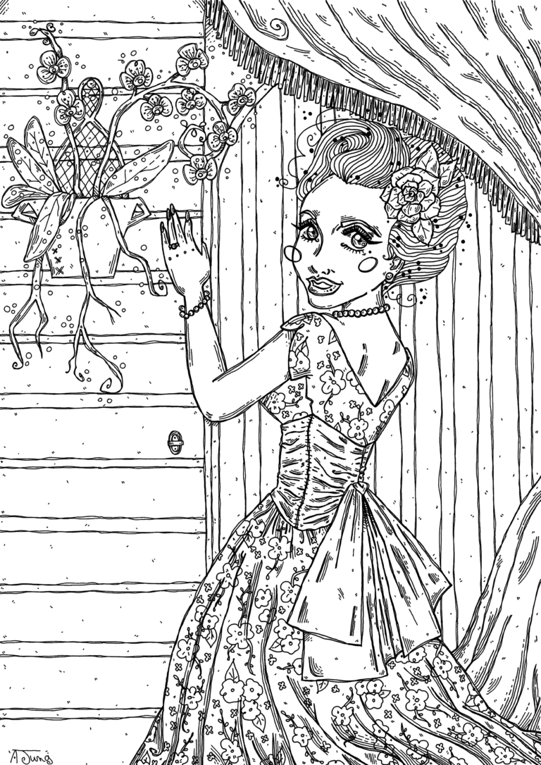 Pinup et l'orchidée