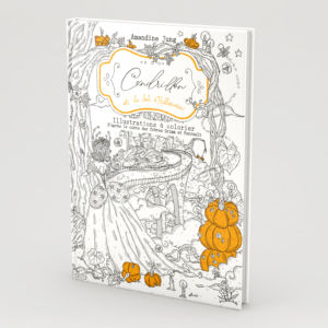 Cendrillon et le Bal d'Halloween (Hard cover) - Livre de coloriage par Amandine Jung