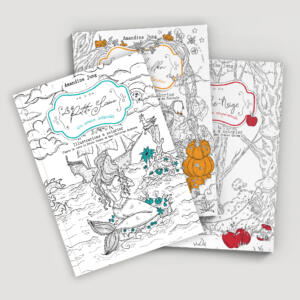 Collection : Trio - Livres de coloriage par Amandine Jung