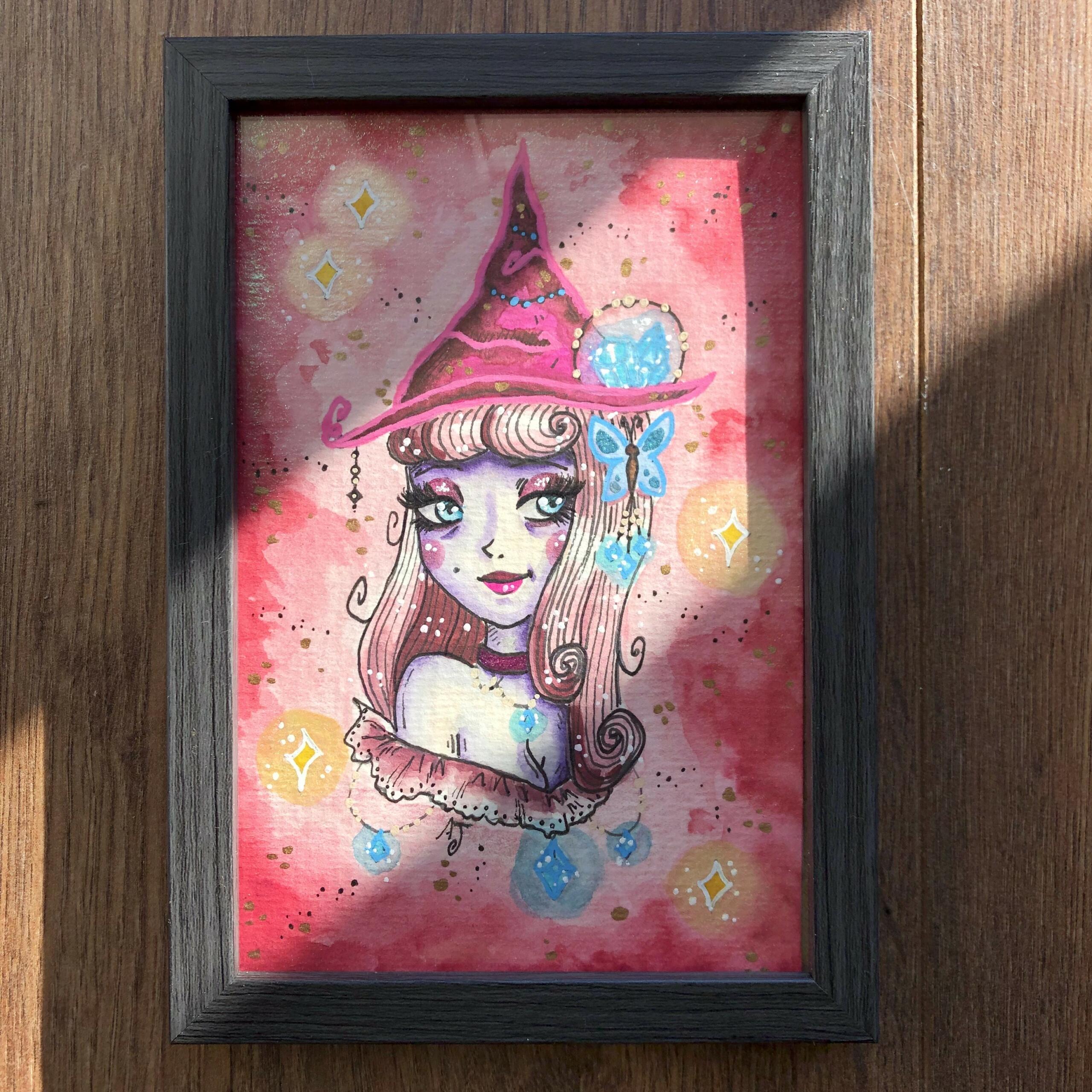 Illustration originale Sorcière Sophia