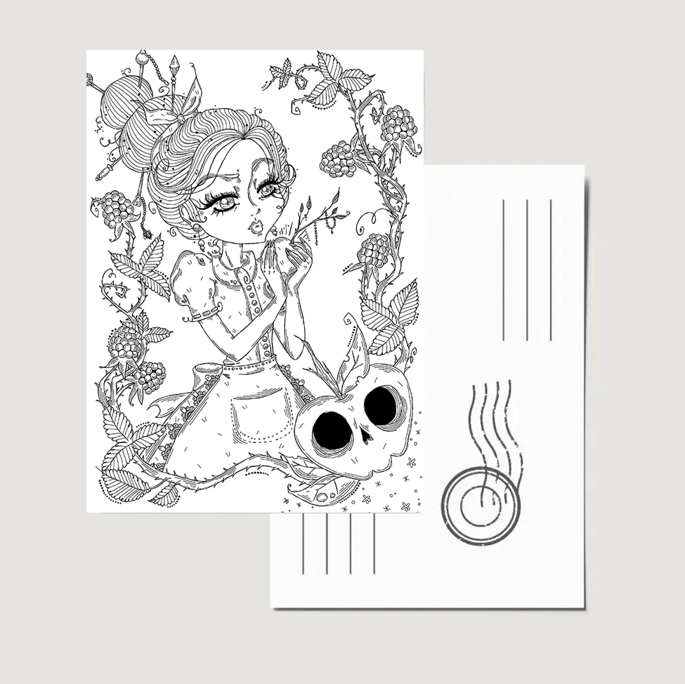 Carte Postale "Blanche Neige"