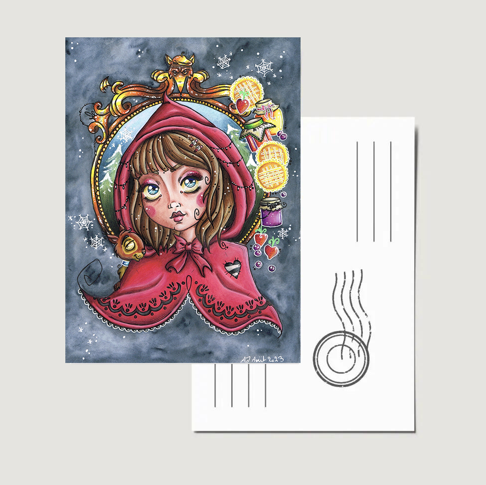 Carte Postale "Le petit chaperon rouge"
